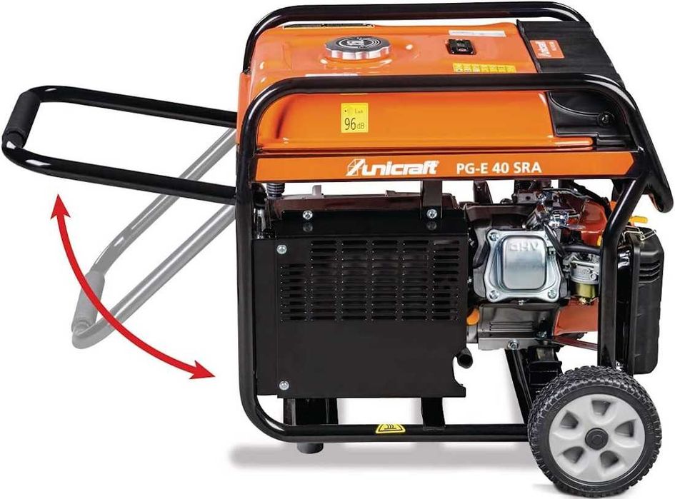 Бензиновый генератор UNICRAFT 4 кВт, медная обмотка, ручной запуск.