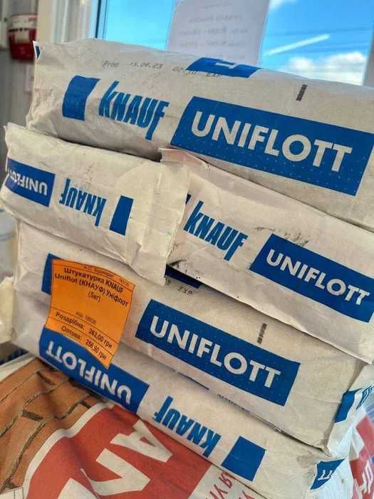 Шпаклівка KNAUF Uniflott (Уніфлот) високоміцна для швів 5 кг