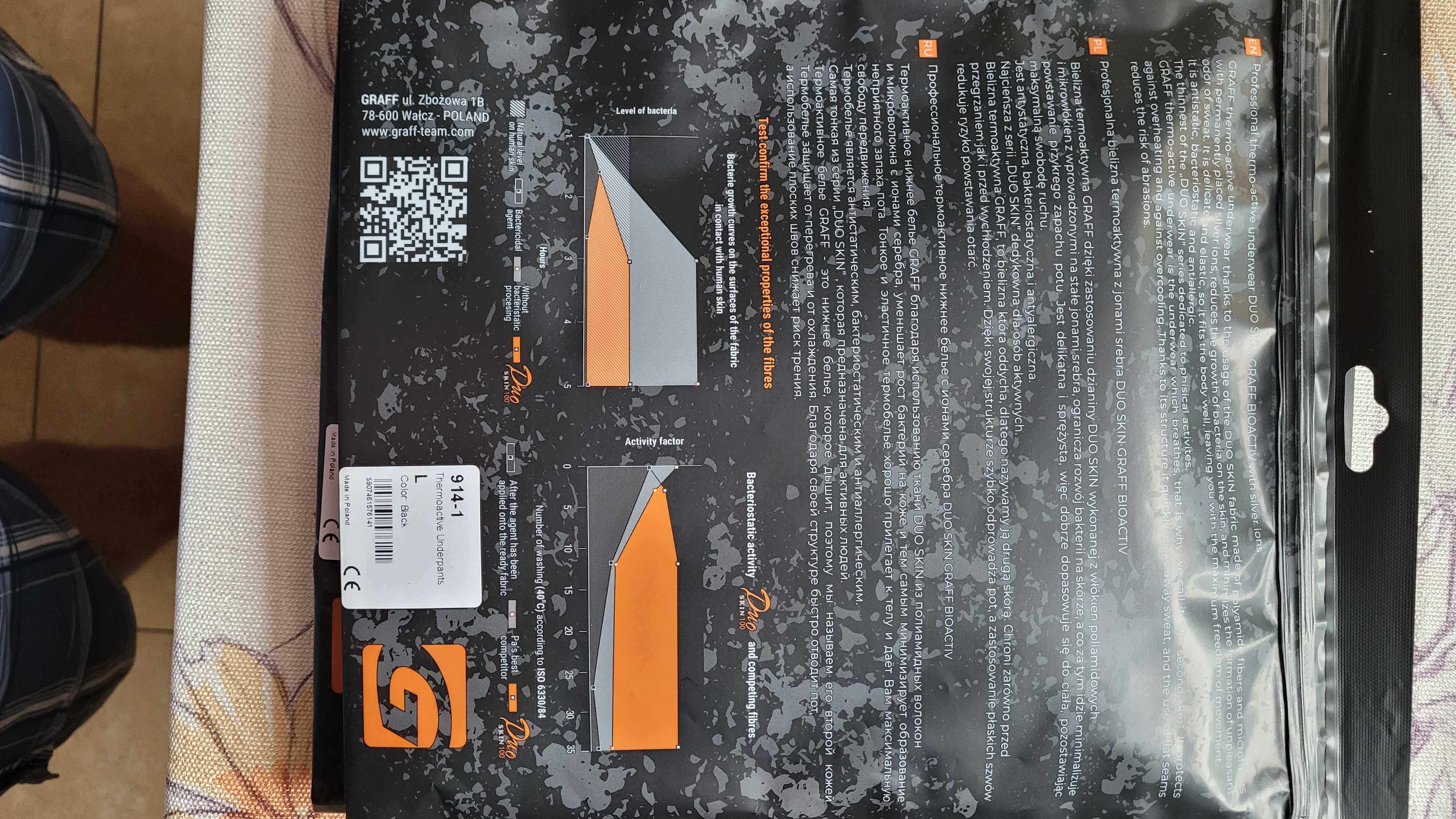 Graff komplet bielizny termoaktywnej Duo Skin 100
