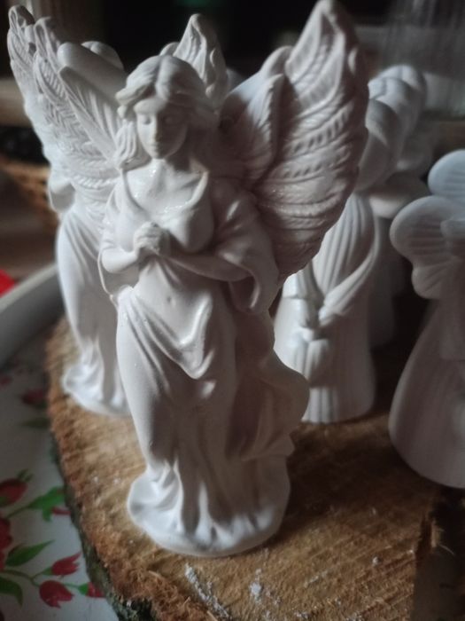 Anioły kobiety z gipsu 11,5cm
