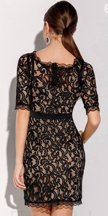 Святкова dress-футляр мереживо