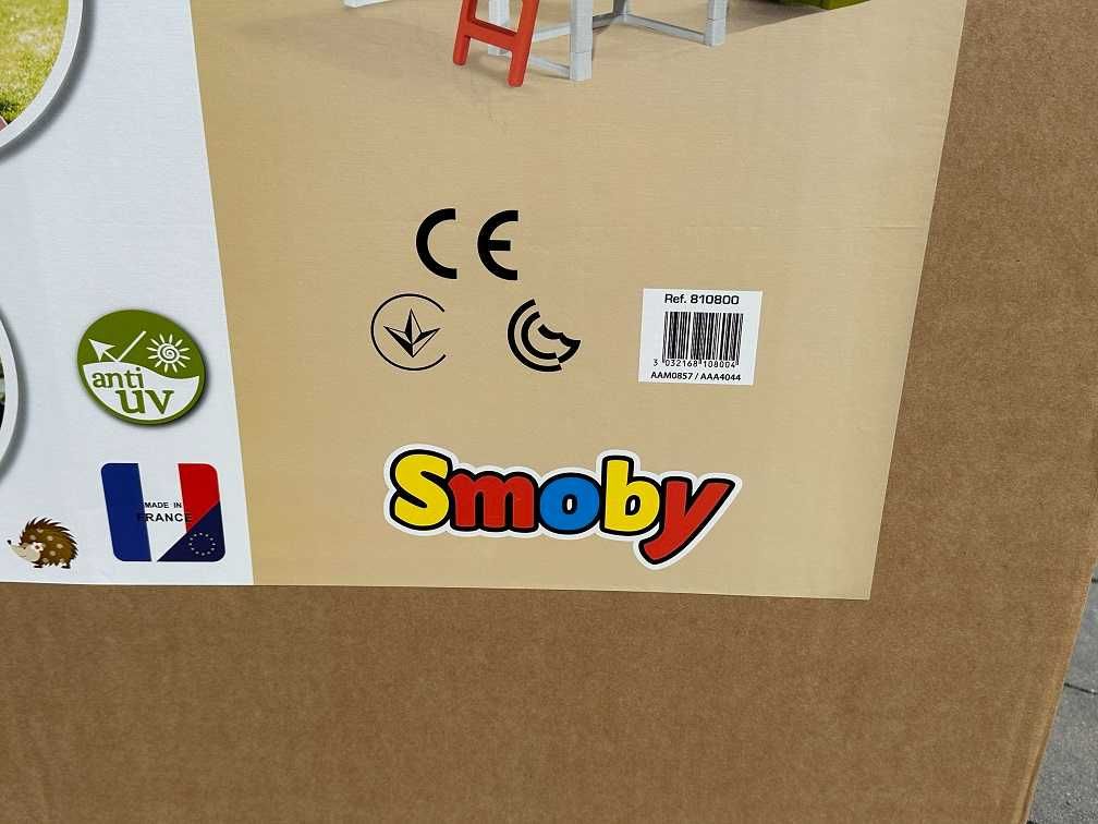 SMOBY Domek dla Dzieci na Palach ze Zjeżdżalnią Ślizgiem Ogrodowy