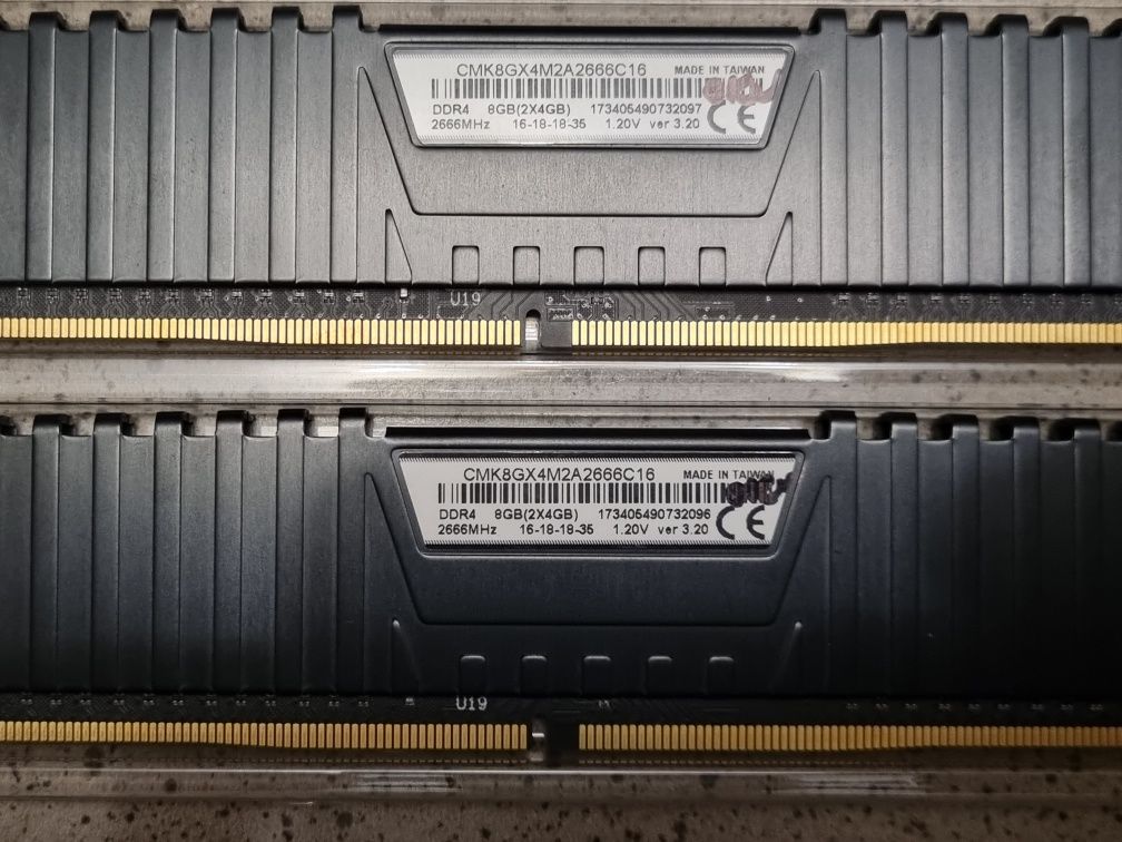 Oперативна пам'ять 2*4=8Gb. 2666MHz.