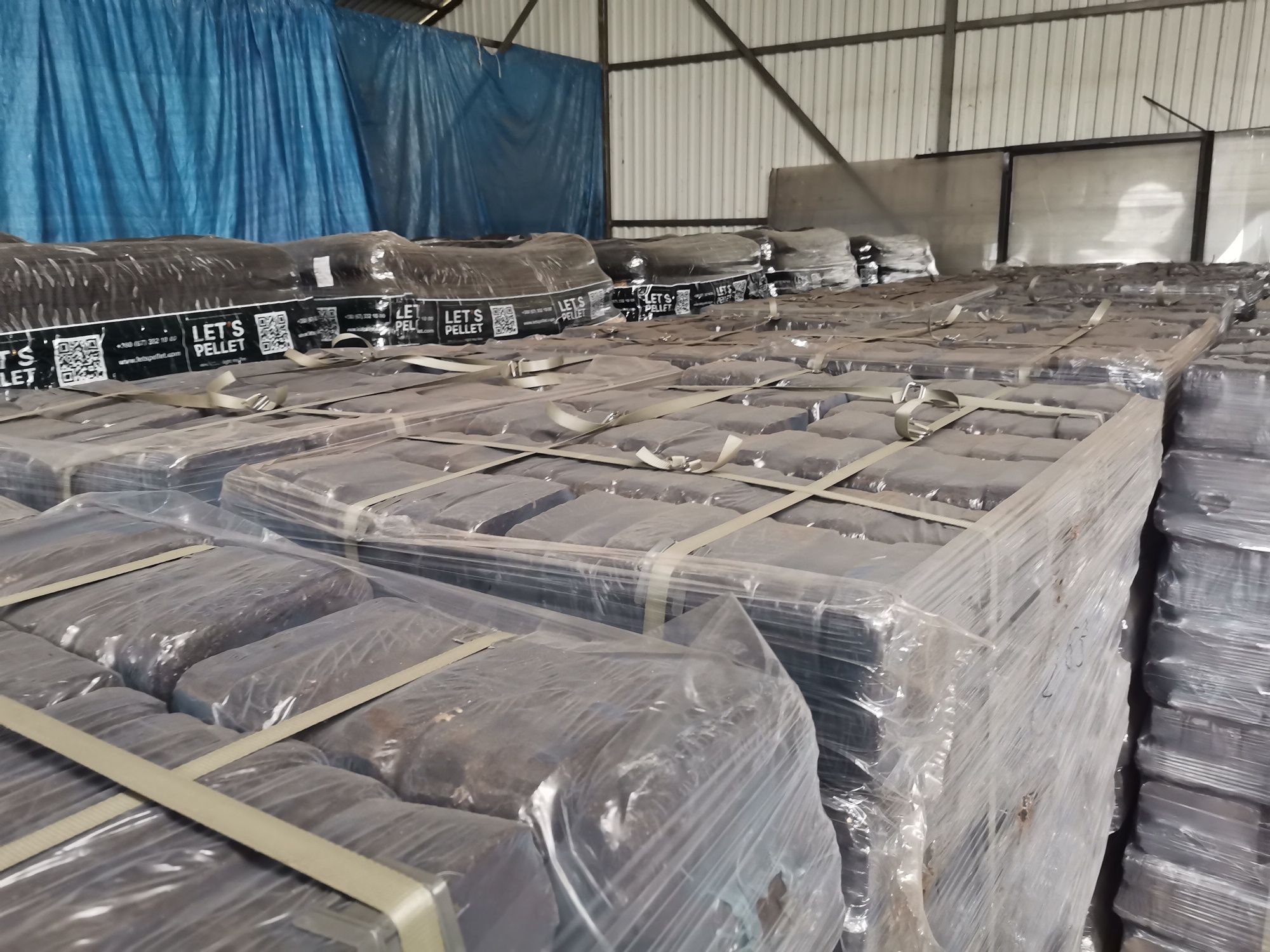 Brykiet Torfowy na Palecie 1000kg, Opał, Brykiet z Torfu, Dowóz Gratis