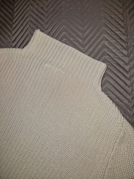 Monki XS 34 krótki sweter z półgolfem bawełna akryl