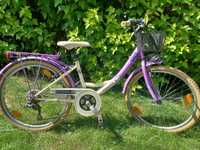 Rower 24' cale  dla dziewczynki 6 biegów
