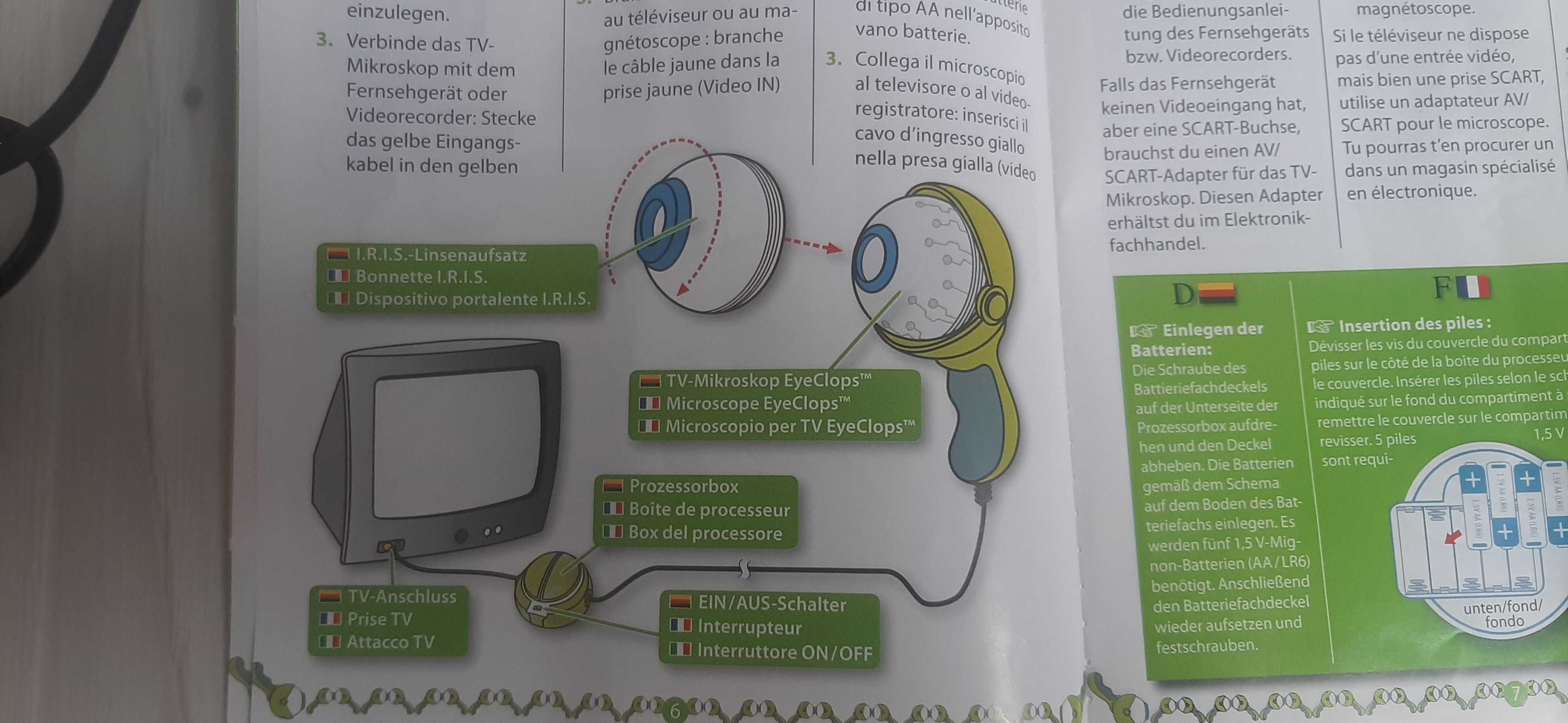 mikroskop dla dzieci do tv eyeclops