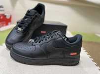 ButyDamskieTrampki NikeAirForce1Supreme CzarnyR.43