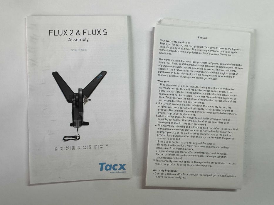 Home Trainer TACX FLUX 2 SMART T2980 + Suporte roda dianteira