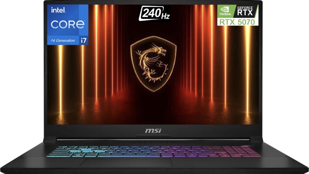MSI Katana 17 HX B14WGK-036XPL – NOWY RTX 5070 2 TB 32 GB