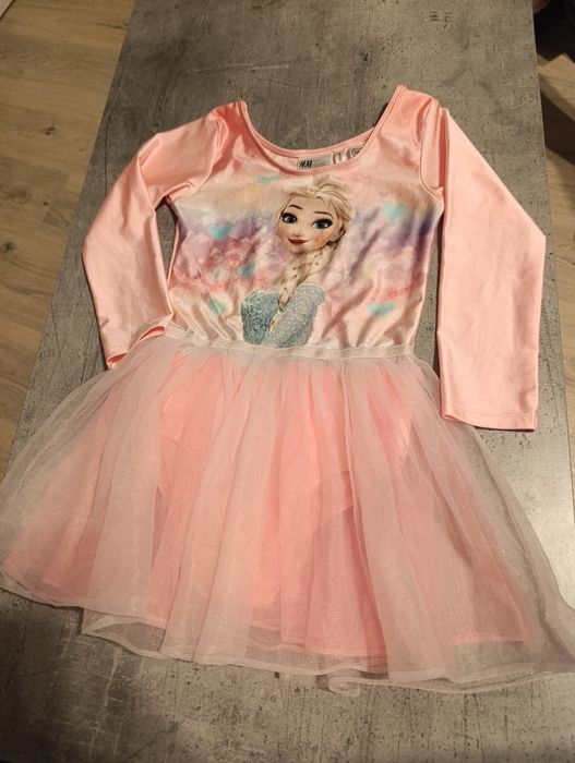 Strój przebranie kostium dla dziewczynki baletnica Elsa 122 128 Disney
