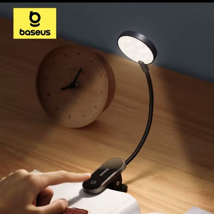 Лампа аккумуляторна baseus led clip lamp