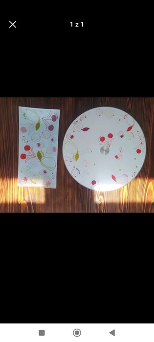 Patera szklana, półmisek