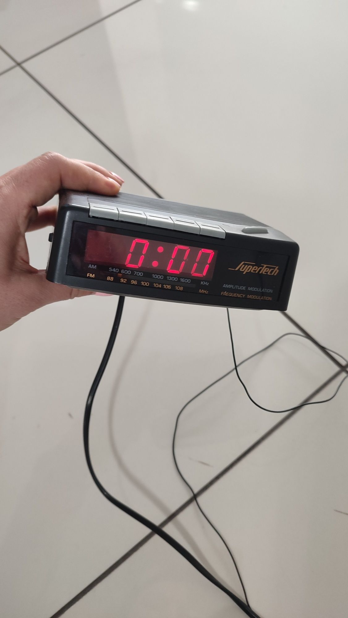 Radio budzik supertech sprawne solidne zadbane