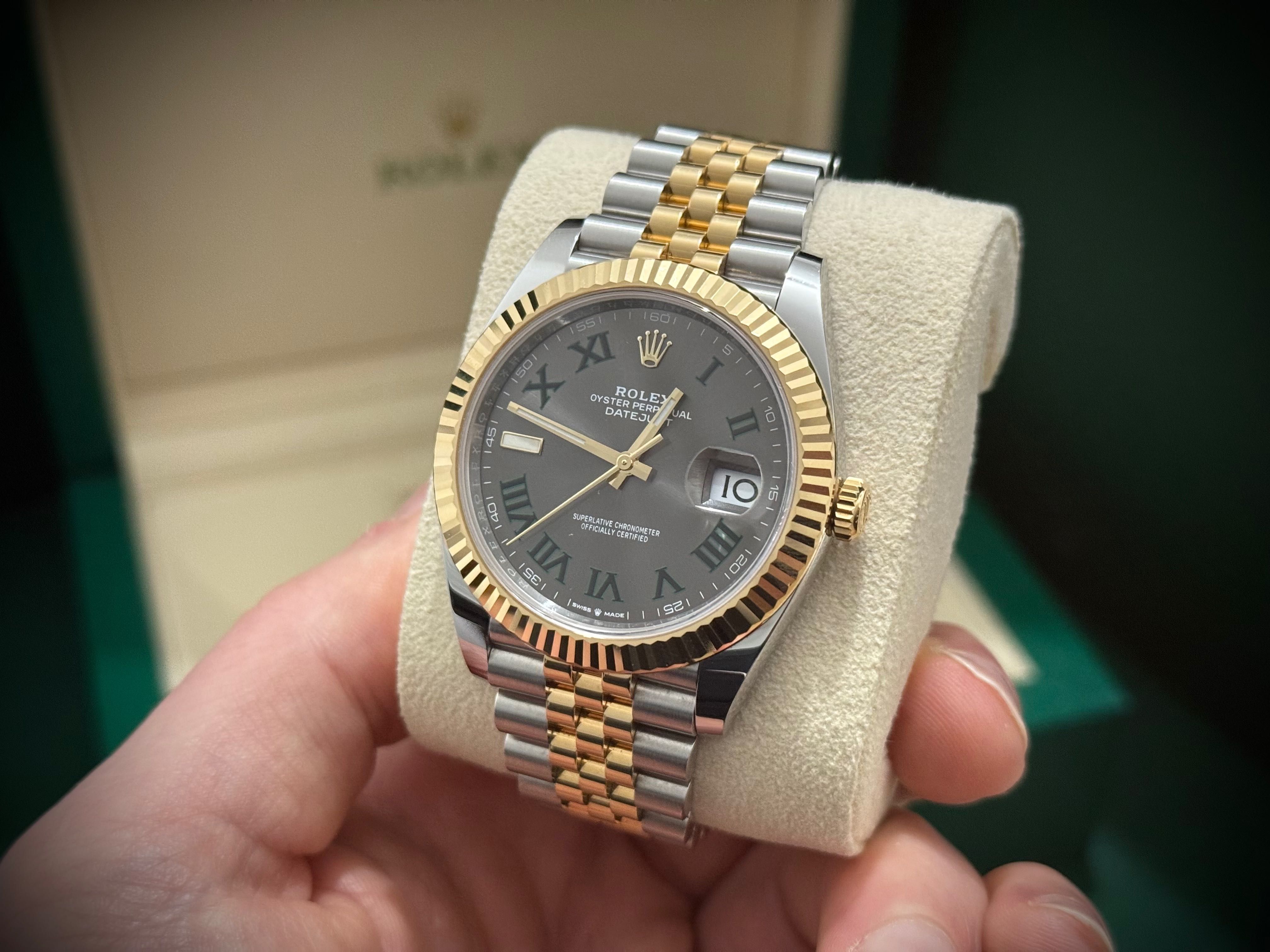 Rolex Datejust 41 Wimbledon / 2023 / żółte złoto /kpl z salonu /126333
