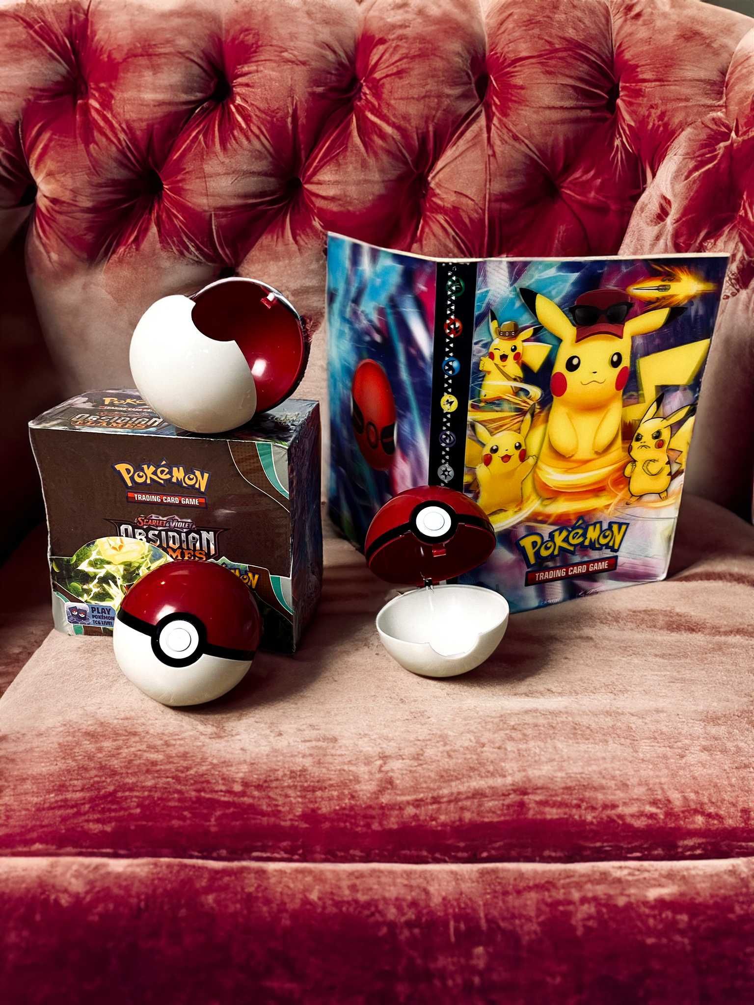 KOLOSALNY Box Kart Pokemon W Zestawie Z Akcesoriami Idealny PREZENT