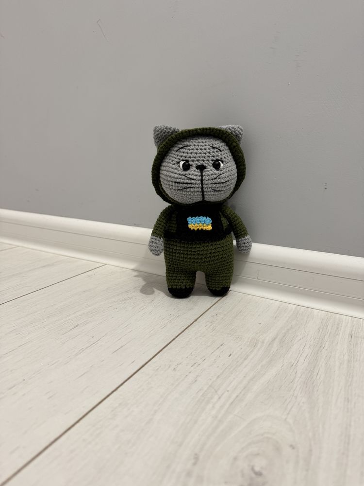 Котик ЗСУ мʼяка іграшка