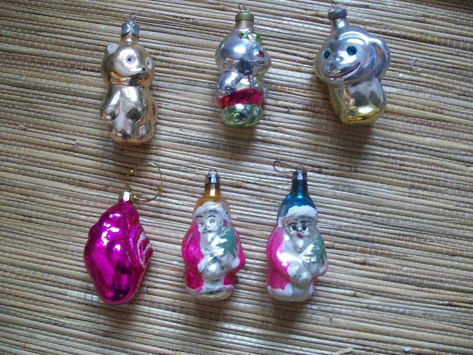 Zabytkowe bombki choinkowe z Prl-u.