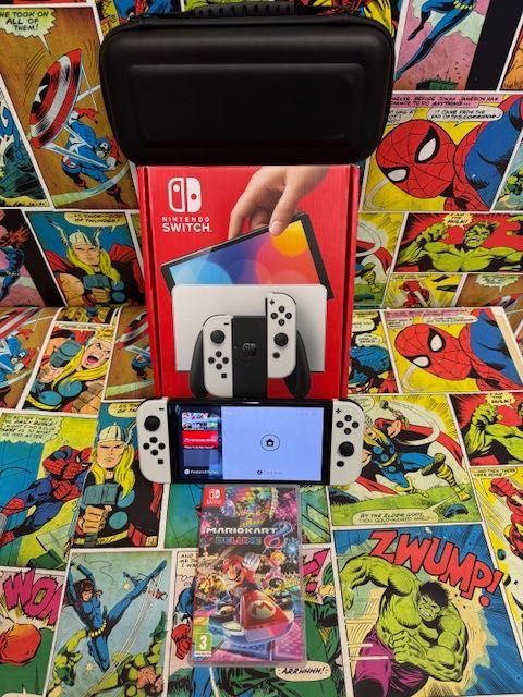 Nintendo Switch OLED Zestaw+MARIO KART DELUXE 8 Szczecin Ufogames
