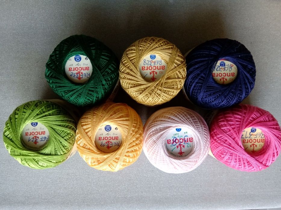 vendo novelos de linha de crochet Ancora