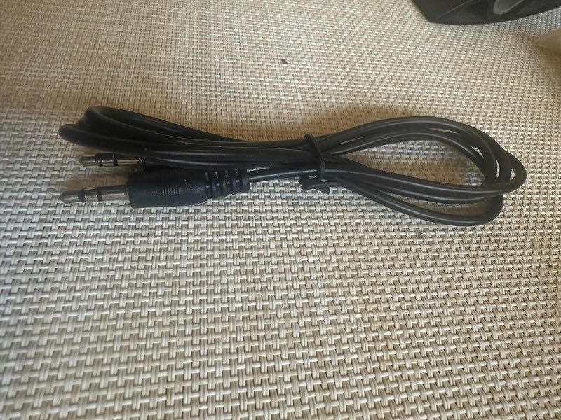 Kabel przewód adapter 2,5 mm - jack 2,5 mm jack męskie (czarny)
