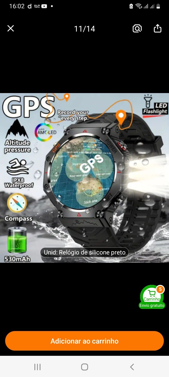 Smartwatch KC91  GPT -Novo