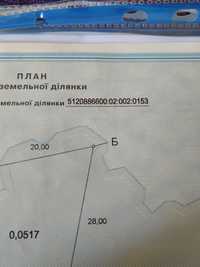 Салганы Б-днестровский р-н участок  5,17 сот,  от Хозяина