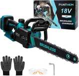 Akumulatorowa piła łańcuchowa kompatybilna z Makita 18 V, 30 cm
