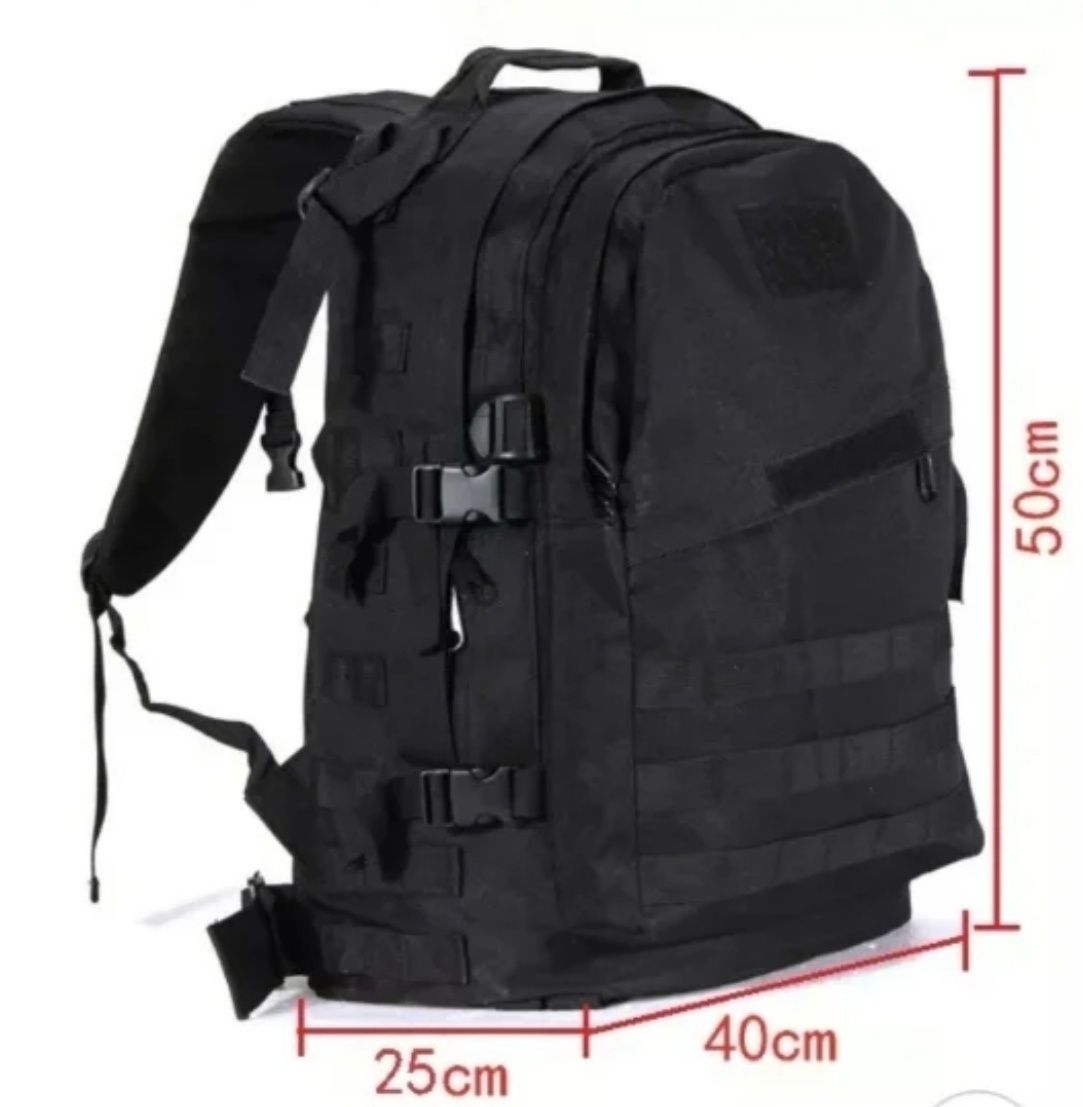 Mochilas tática, preta 50lt