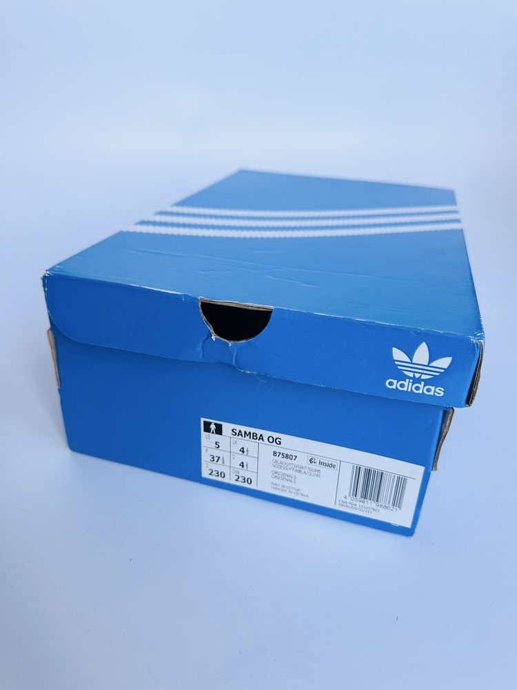 Adidas Samba OG czarne 37 1/3 długość wkładki 23 cm