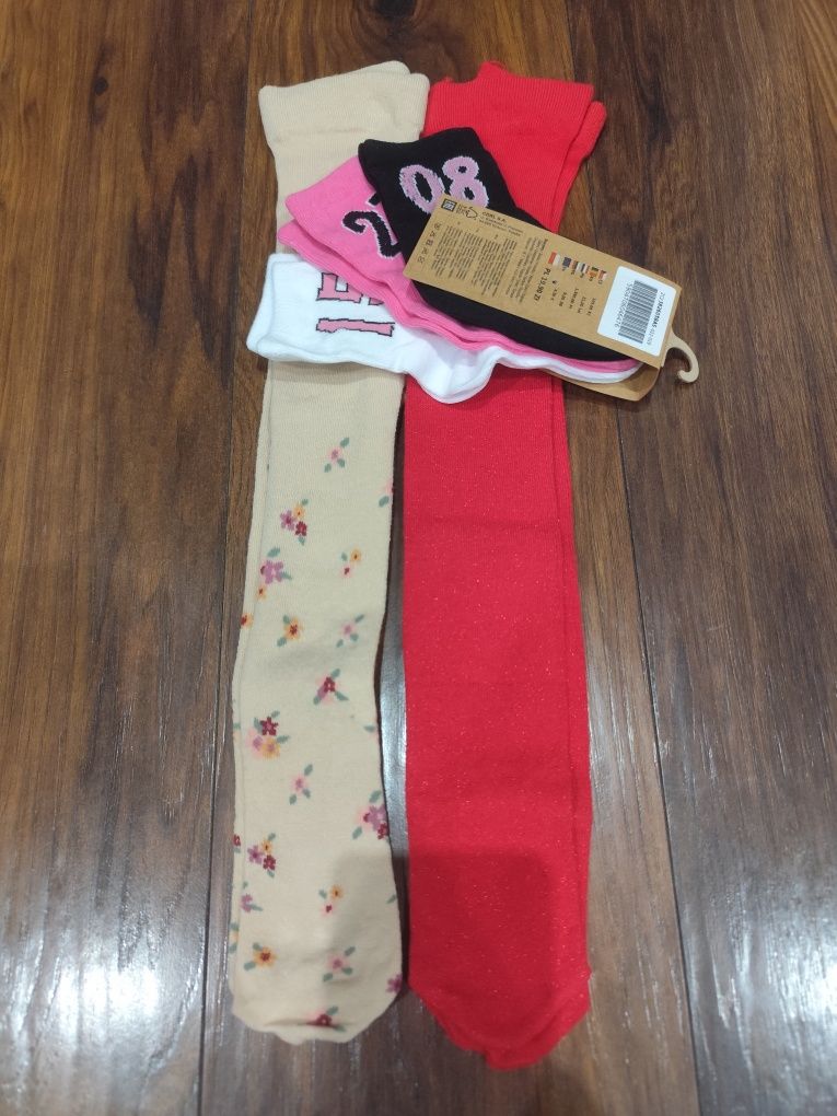 Nowe rajstopki+skarpetki coccodrillo 80/86