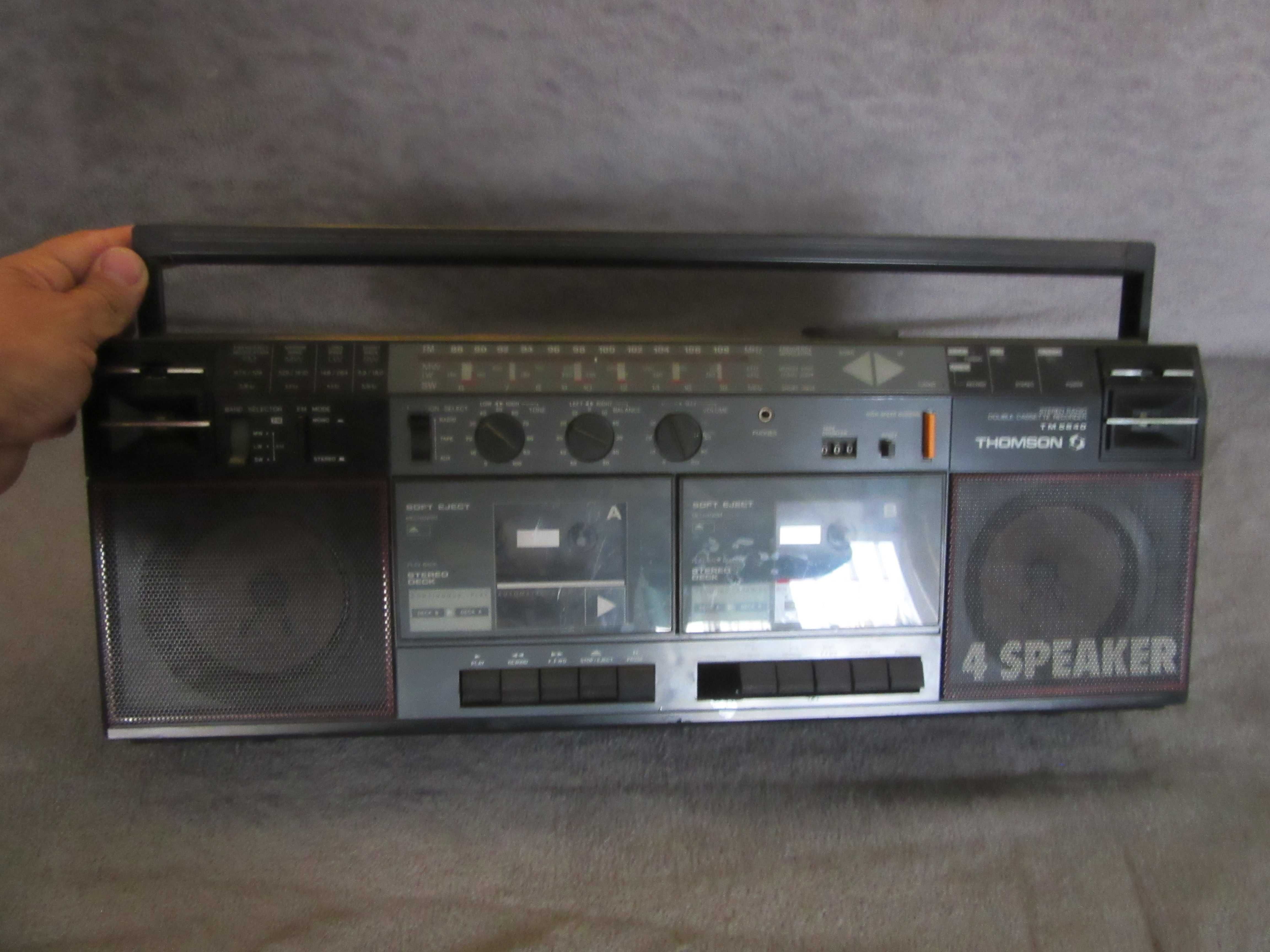 radiomagnetofon Thomson z lat 80-tych, niesprawny/nie działa