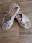 Espadryle na koturnie koturna 37/38 brokat sznurek