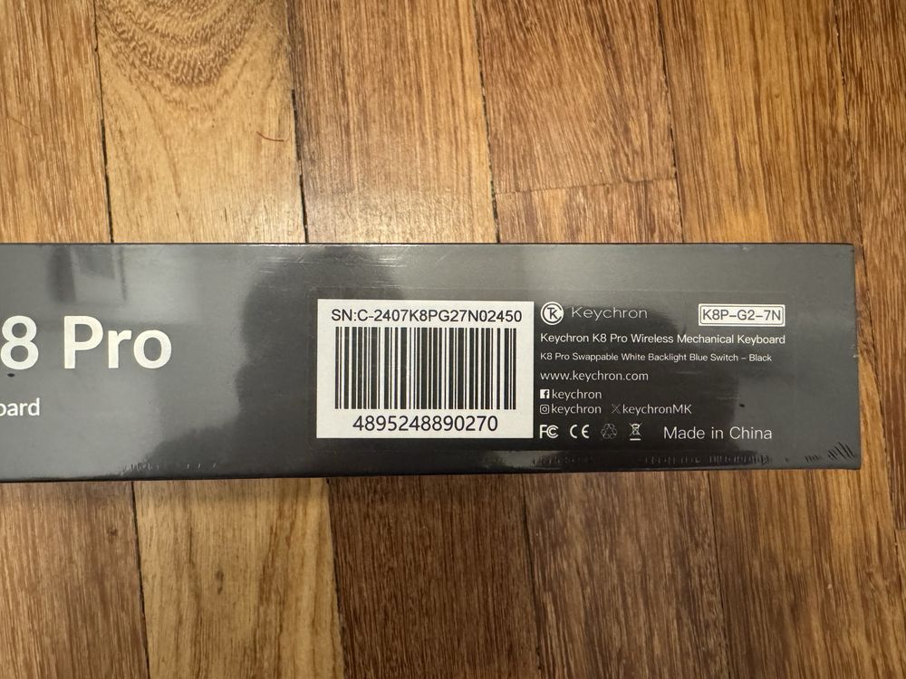 Klawiatura mechaniczna Keychron K8 Pro nowa w folii