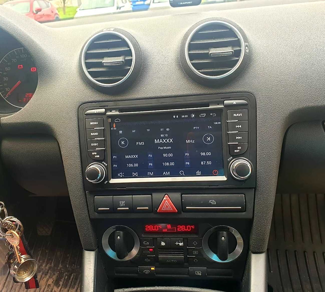 Radio 2din Android Audi A3 8GB Nawigacja, Bluetooth, DSP, Raty