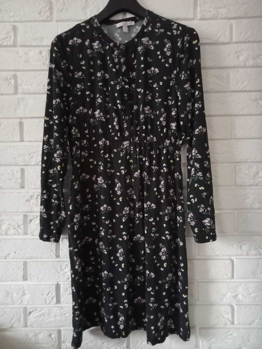 elegancka sukienka w kwiatki-36-38 -esprit