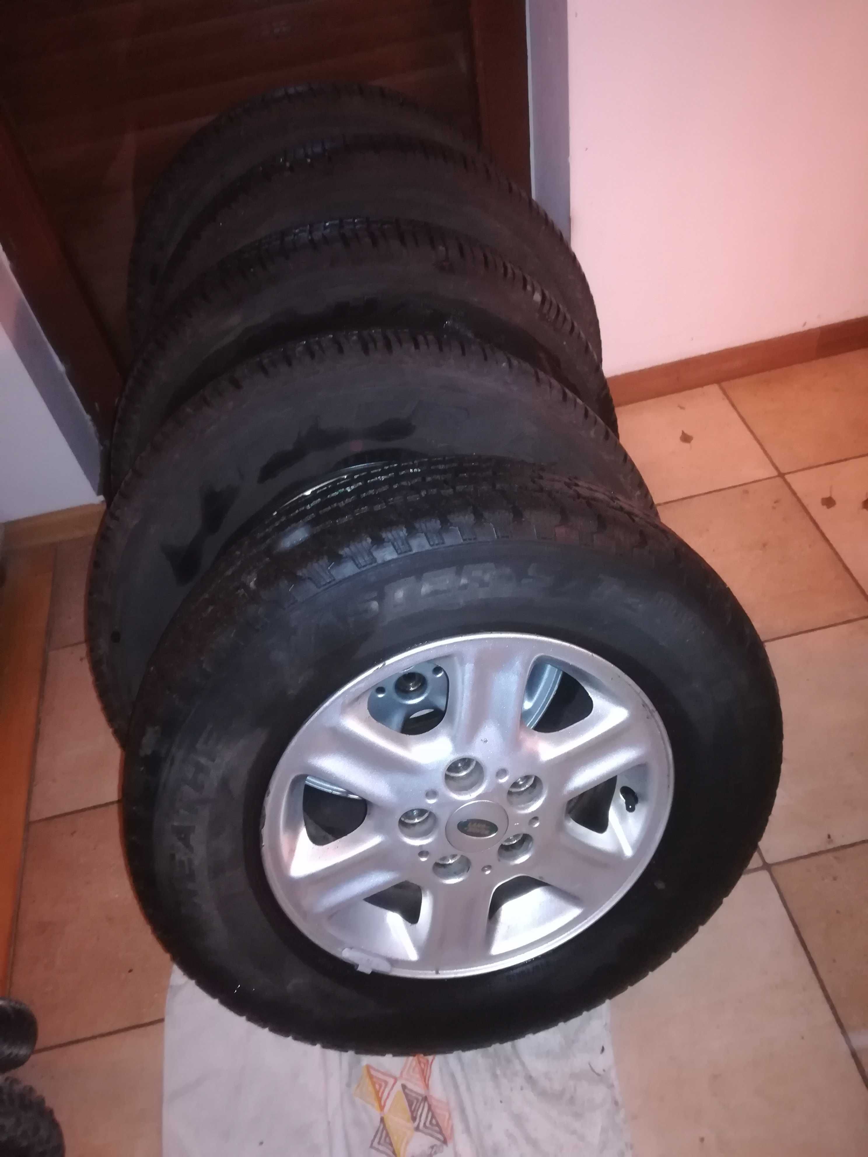 Kpl felg ALU+opony+osłona na zapas DUELER do Freelander, Suzuki itp.