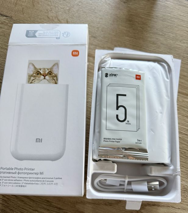 Mini drukarka foto Xiaomi zink