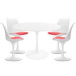Conjunto TULIP, mesa + 4 cadeiras