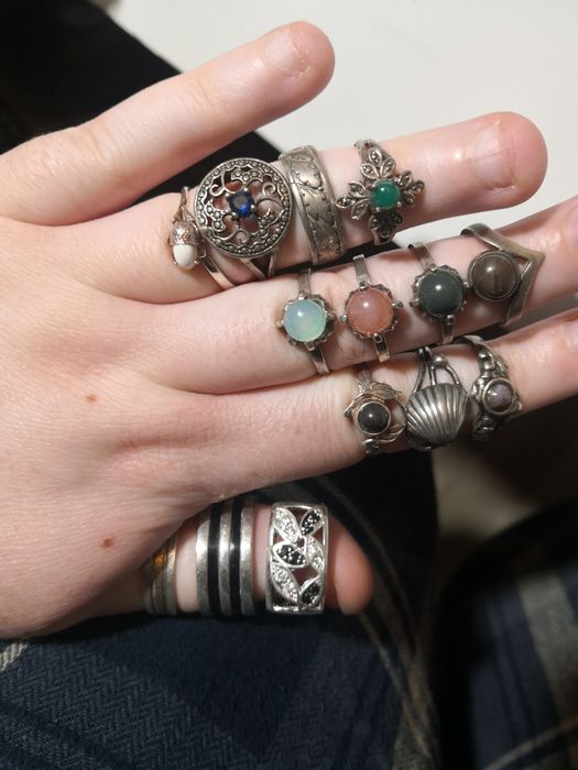 Srebrne pierścionki agat warmet at srebro pierścionek srebrny kamień