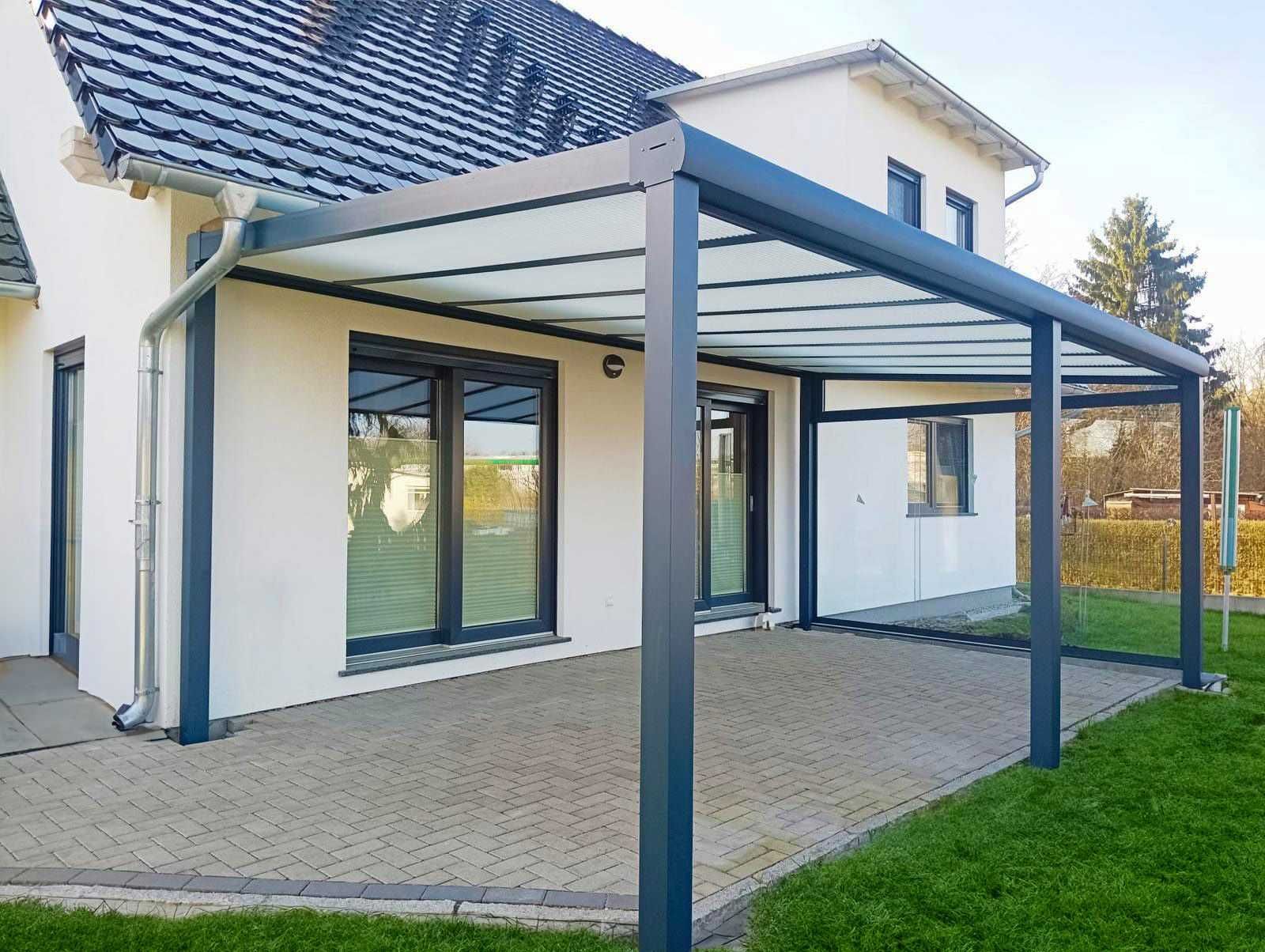 Zadaszenie Tarasowe Aluminiowe szkło poliwęglan