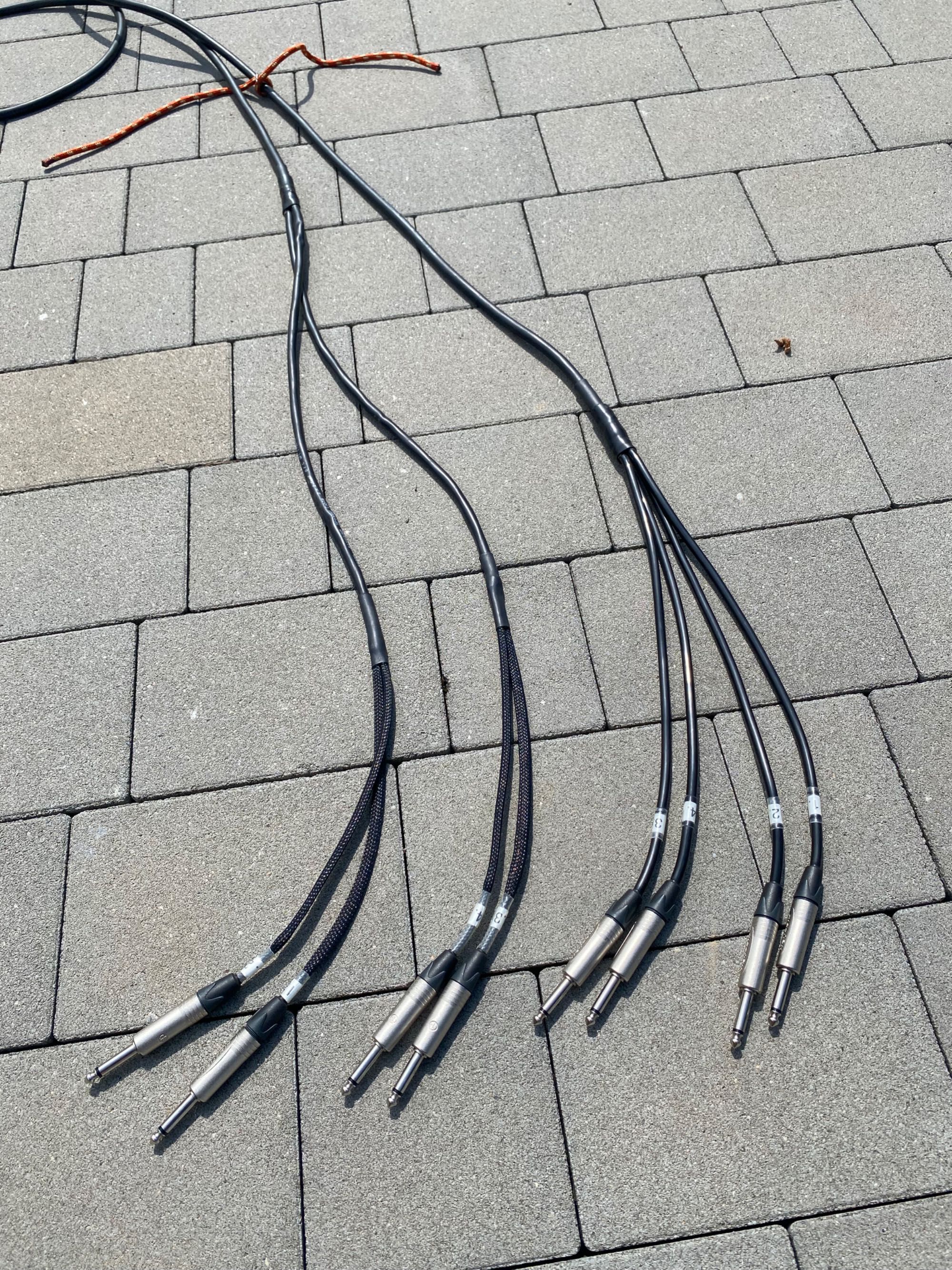 Kable wieloparowy jack duży. audio