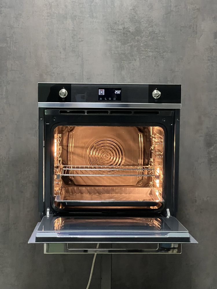 Духовой шкаф Smeg SOP6102TN чёрное стекло духовка духова шафа