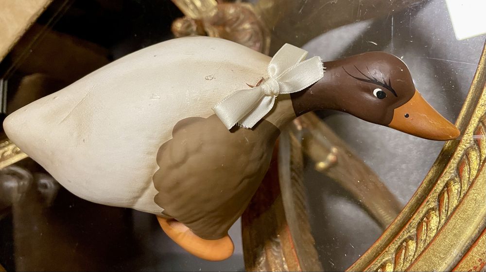 Patos decorativos em  ceramica