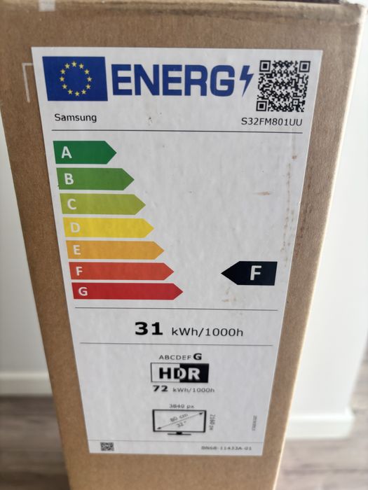 (Novo na caixa) Monitor Samsung M80F| 32" | 60Hz | 4K UHD