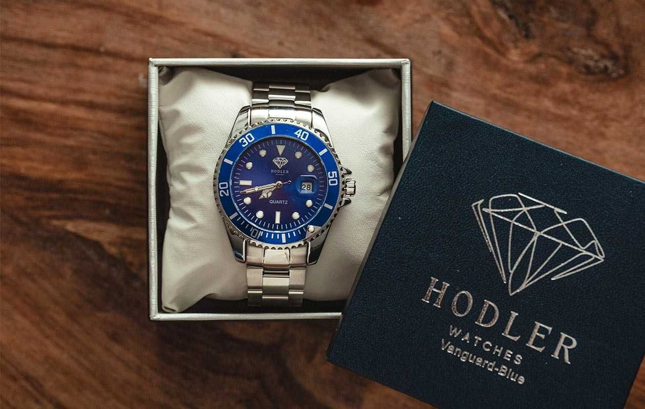 Relógio Hodler Vanguard Azul novo!