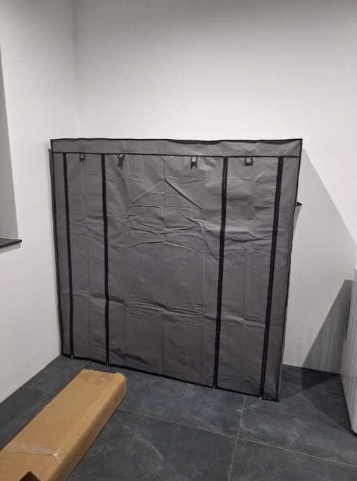 Szafa Garderoba Składana Tekstylna Na Ubrania Buty Duża Wieszak