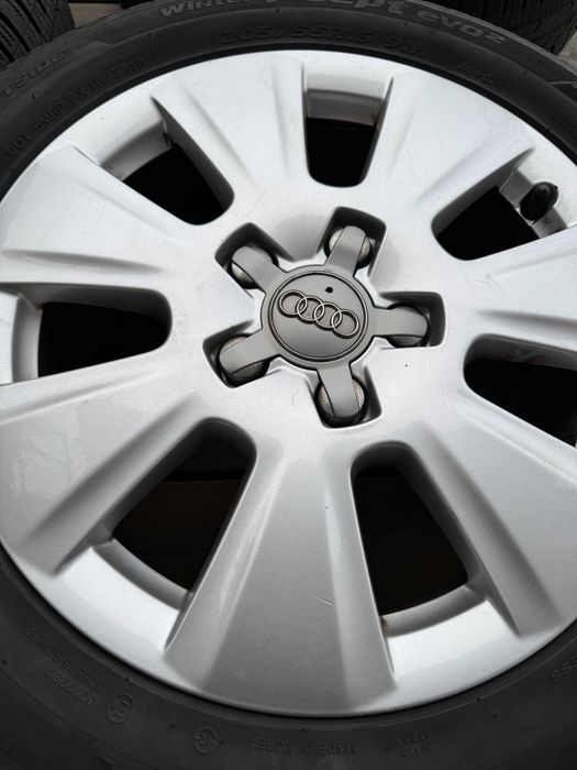 Oryginalne alufelgi Audi 16" z oponami zimowymi Hankook - komplet