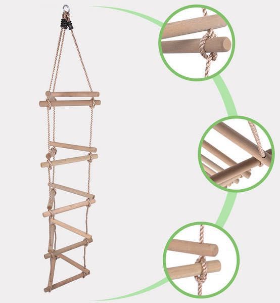Підвісна драбинка трикутна для дитячого майданчика