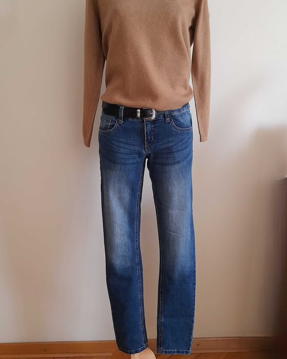 Jeansy z niskim stanem M/38 elastyczne low waist jeans